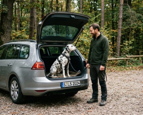 entspannter Hund - entspannter Spaziergang- Parkplatz Bärensee- Hundeschule Stuttgart-Workshop Hibbelhund